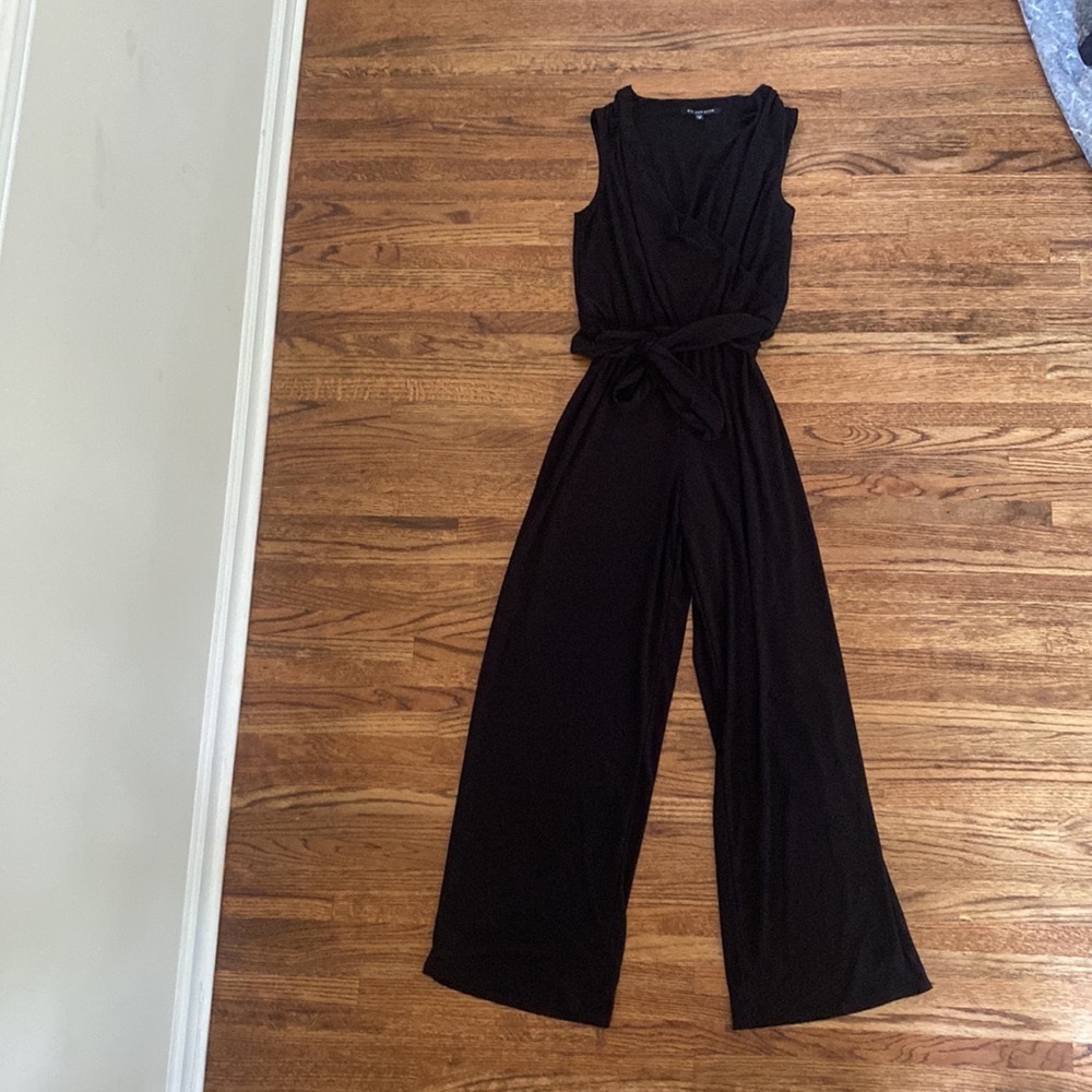 Black Romper with Tie waist